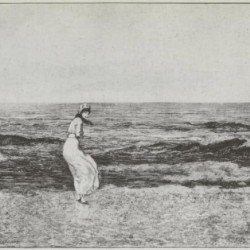 A young girl by the seaside